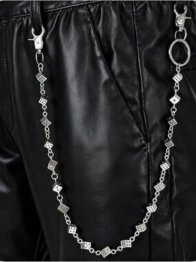 NEW Dice Pocket Pants Chain Jean Chain for Men Women Streetwear Goth Grunge Punk